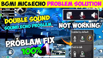 Bgmi Mic Glitch Problem 3.9 Fix 🤩 Bgmi Mic Echo Problem | Bgmi Mic Glitch & Echo Problem