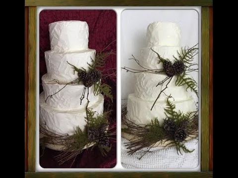 Making A Rustic Wedding Cake Making A Rustic Wedding Cake