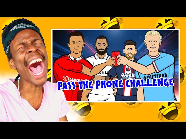 442oons : Football Pass The Phone Challenge (Feat Ronaldo Messi Neymar Mbappe and more) Reaction class=