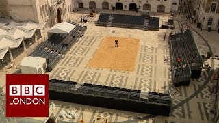 Gladiators in Guildhall Yard – BBC London News