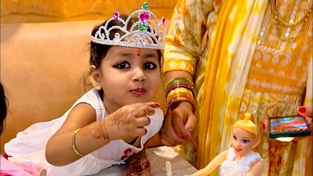 गोलू मोलू पीहू परीक्षा देने स्कूल जा रही 