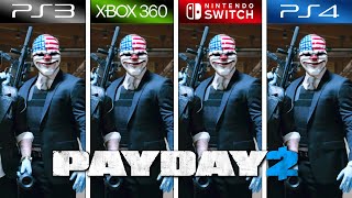 Payday 2 (2013) PS3 vs XBOX 360 vs Switch vs PS4 (Graphics Comparison)