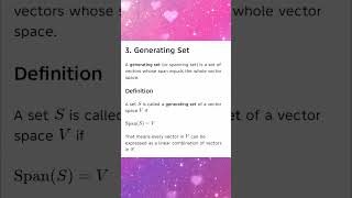 MA25C02 UNIT 1 Linear combinations, span, generating sets