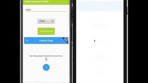Demo add Flutter to existing Android and iOS native apps