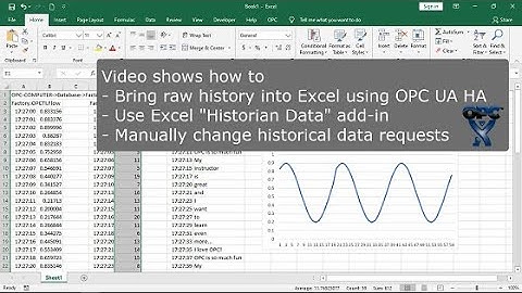 OPC Expert - Export Historical Data to Excel