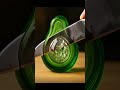 Cutting Glass Avocado 🥑 | Unreal Texture &amp; Deep ASMR Sounds | Most Satisfying AI Art Ever