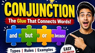 Conjunction | Types of conjunctions with examples| English grammar