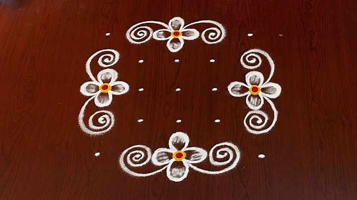 5×5dots easy rangoli|daily muggulu|thipkyanchi,festival rangoli|traditional rangoli#Rang kaa Rangoli