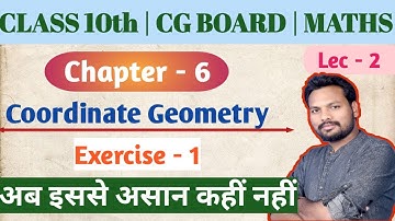 Cg Board Class 10th Maths Chapter 6 Coordinate Geometry Ex 1 Solution 2021