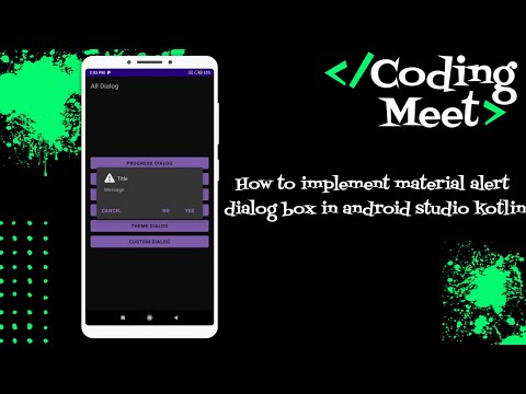 How to implement material alert dialog box in android studio kotlin