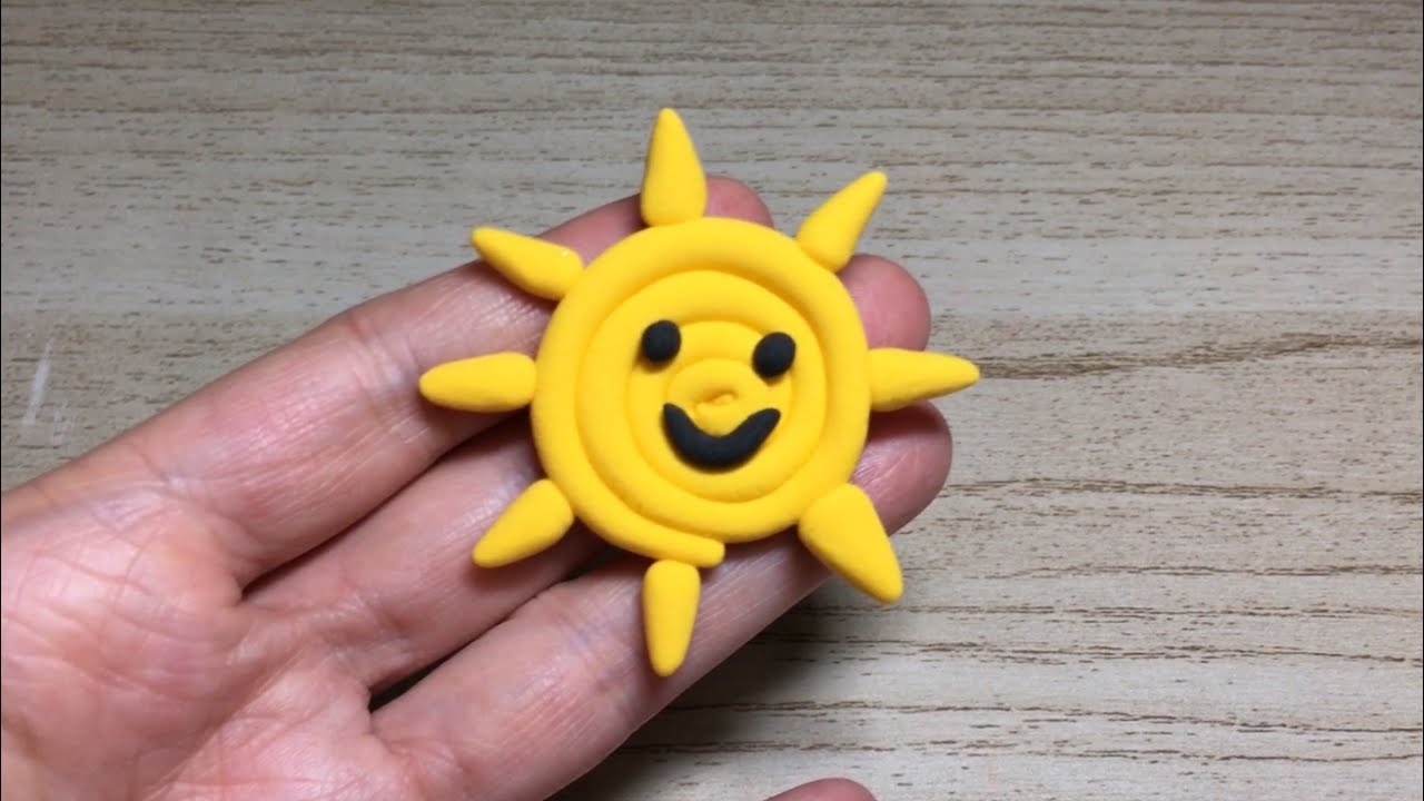 How to clay the Sun polymer tutorial Pikky Clay ปั้นดินน้ำมันดวงอาทิตย์ YouTube