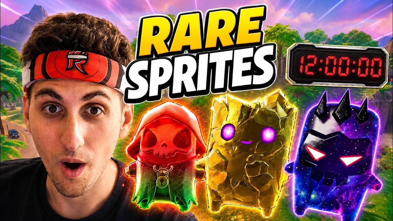 Finding RARE Sprites SPEEDRUN (12 HOURS) | 🟢Use Code "REPLAYS" #EpicPartner🟢