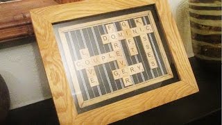 Personalised Oak Framed Crossword Gift Idea DSNERV