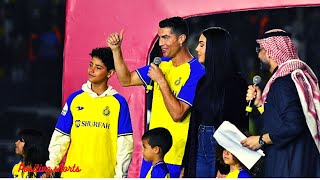 Ronaldo and his Family Receive Warm Welcome at Al Nassr  #cristianoronaldo  #football  #sports