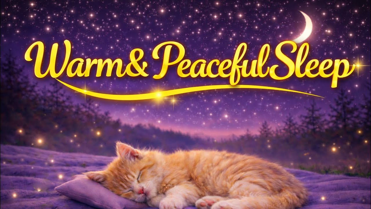 12 Hours Relaxing Cat Music 🐾 Deep Sleep & Anxiety Relief for Indoor Cats | Soft Purring Soundscape