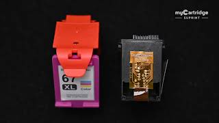 HP 67XL Ink Cartridges Black & Color | myCartridge 2-Pack for DeskJet 2855e & ENVY 6055e