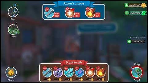 Tiny archers game Adam hard mode day 8