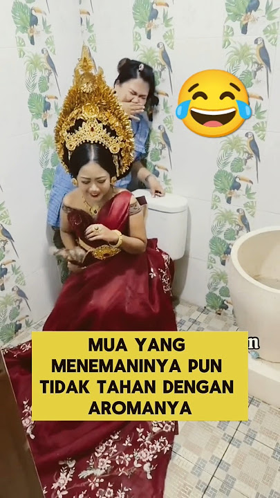 momen lucu ketika pengantin kebelet buang air besar ‼️‼️#ngakak #lucu #pengantinviral #nikah #kocak