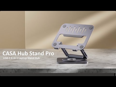 CASA Hub Stand Pro USB-C 6-in-1 Laptop Stand Hub ｜Reveal｜ ADAM elements