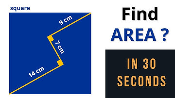 Area of Square - Tricky Geometry in 30 seconds #geometry #maths