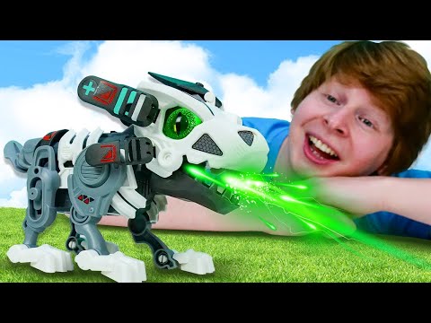 Видео про игры для детей с роботами! Новые роботы игрушки YCOO   Распаковываем и собираем БИОПОД!