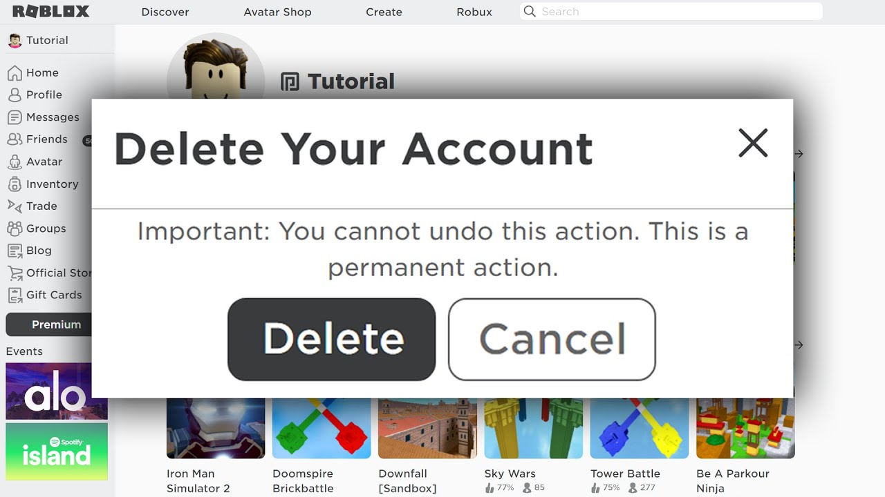 How to Delete a Roblox Account in 5 Steps with Photos - History