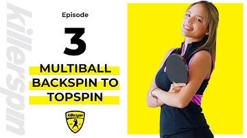 Killerspin Skill Academy Episode 3 | Underspin Forehand & Backhand Multiball Practice