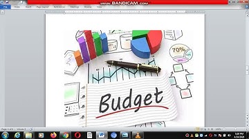 Chapter 1: Presentation of Model Budget by Teacher  - Part 1