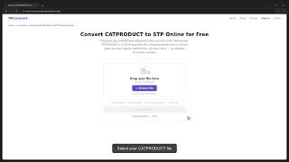 Convert CATPRODUCT to STP Free Online | Change CATPRODUCT to STP in a Flash