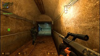 COUNTER STRIKE SOURCE (2023) - GAMEPLAY PC 4K (2160P60) - PURA ADRENALINA COM O RIFLE  AUG A1