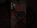 Empty Chair in the Rain • Dark Rainy Night Sounds for Deep Sleep & Relaxation #shorts