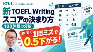 【TOEFL iBT 新形式】ライティング対策：減点される理由とスコア換算を徹底解説