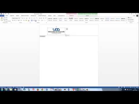 33. Poner el Logo UDD en el encabezado de un archivo Word - YouTube