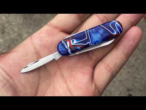 Custom scales for a victorinox classic for my boy copper_dice