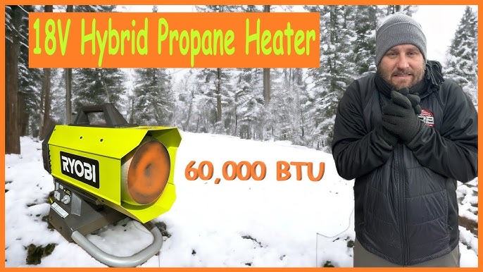 HEAT IT UP with the RYOBI PCL801 18V One+ Hybrid Forced Air Propane Heater  Review 