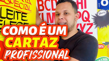 Como fazer cartaz profissional | cartazista