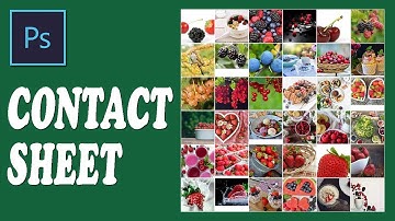 How To Make a Contact Sheet in Photoshop