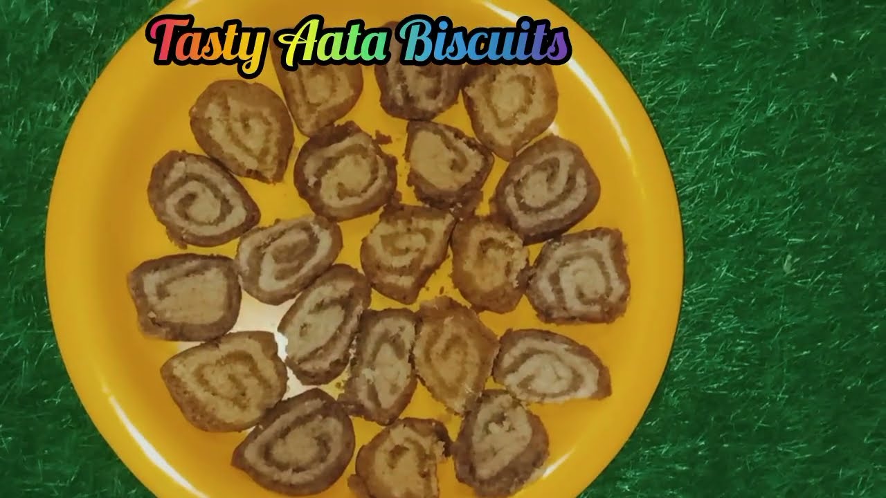 Tasty Aata Coco Biscuits (Kadhai Me Banaye Aata Biscuits 