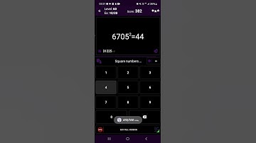 Math Tricks - Training mode - Square numbers ending in 05 - level 060 (Number Keyboard)