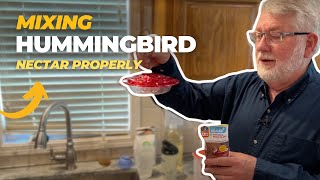 How to Mix Hummingbird Nectar Properly