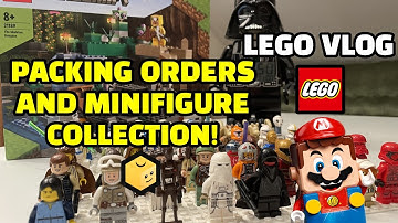 Packing Orders and LEGO Minifigure Collection! | LEGO Vlog #19 | Starting a Bricklink Store in 2023