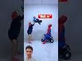 He didn’t expect THIS 😳 | Spiderman bike fail 😂 #shorts #joker #spiderman