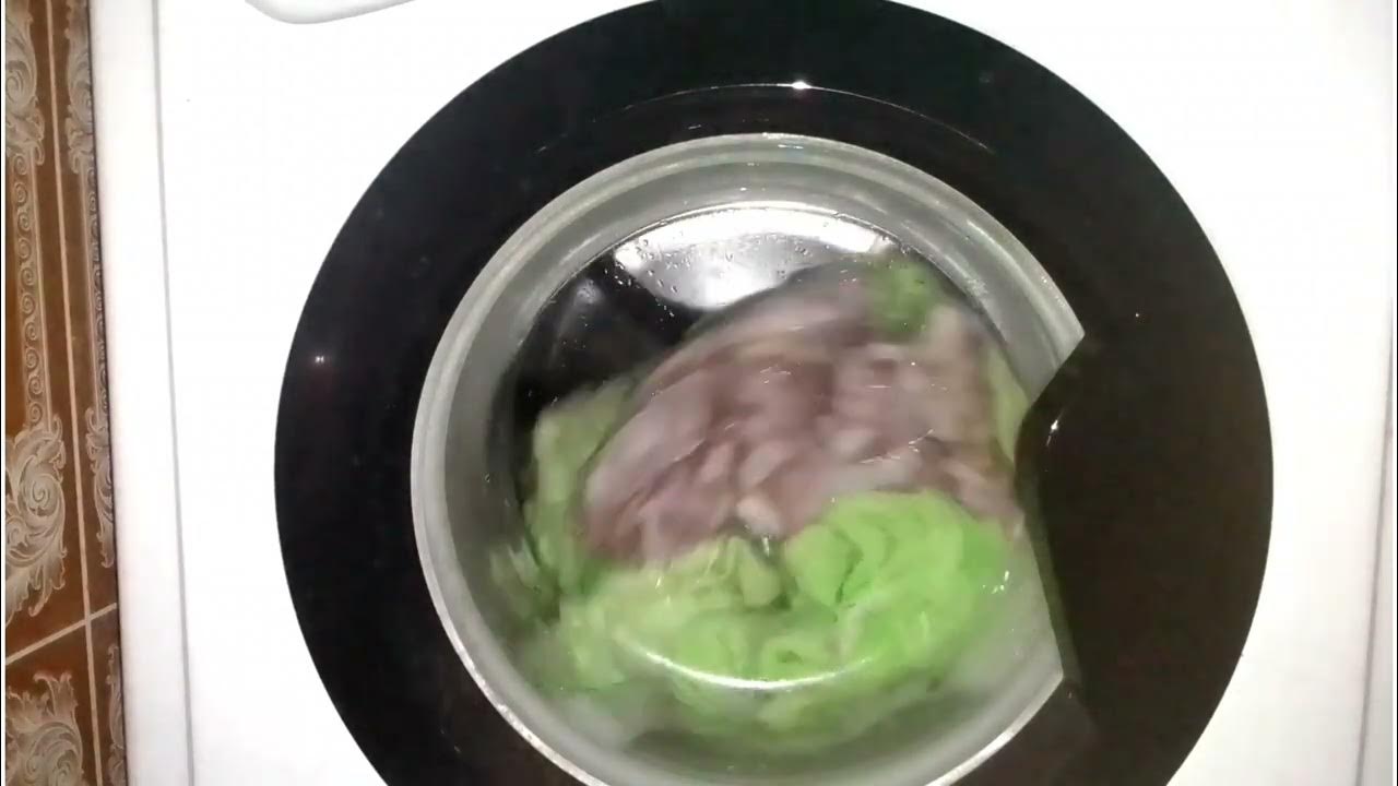 стирка постельного белья/ хлопок 60°/ Индезит EWSD 51031/ - YouTube