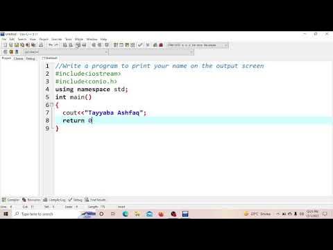 Program to Print name on the screen 🙃🙃 in c++ - YouTube
