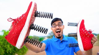 We Made Shoes of Springs | स्प्रिंग वाले जूते | Will It Work?