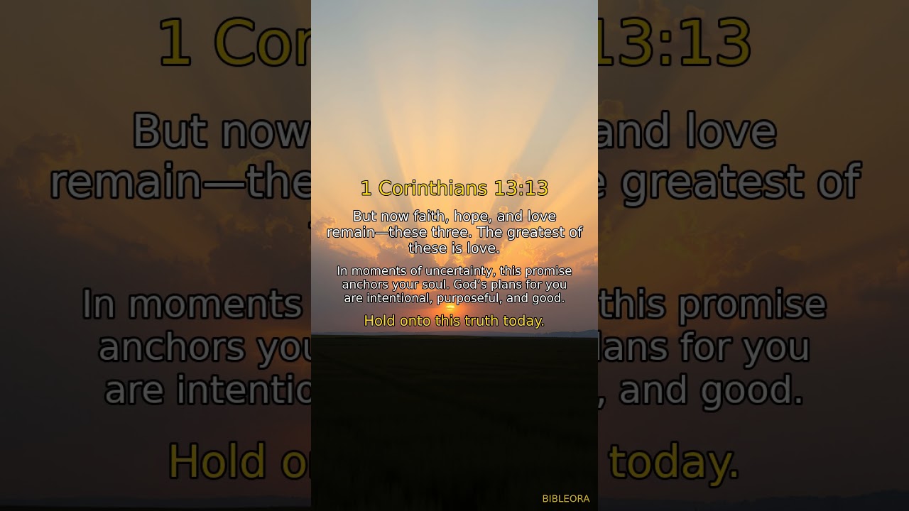 God's Word: 1 Corinthians 13:13 | Hope