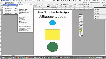 Adobe Indesign Tutorial - How To Use The Alignment Tools
