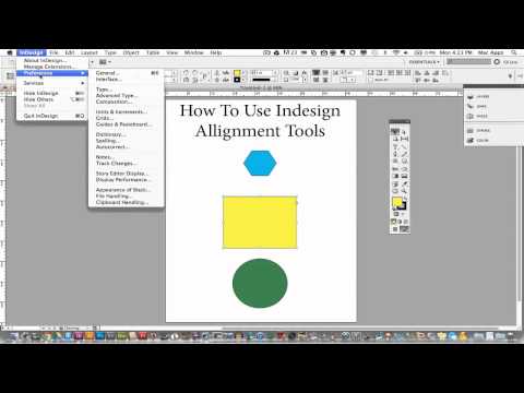 Adobe Indesign Tutorial - How To Use The Alignment Tools