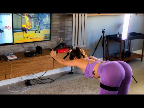 Brazilian Woman Does Yoga In My Home