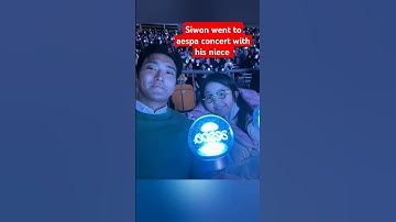 Siwon went to aespa concert with his niece